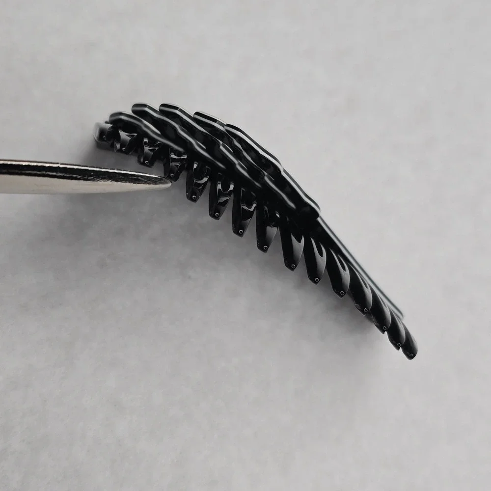Vintage France Hair Side Tuck Comb Accessory White Art Deco Wavy READ